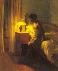 Ilsted Peter Vilhelm In The Bedroom 1901 طباعة قماشية