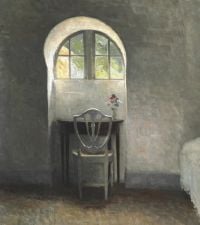 Ilsted Peter Vilhelm Interior Fra Liselund Slot 1916 canvas print