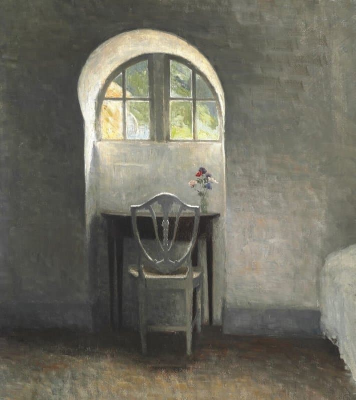 Ilsted Peter Vilhelm Interior Fra Liselund Slot 1916 canvas print