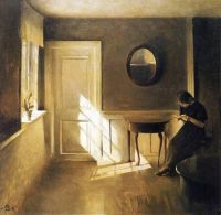 Ilsted Peter Vilhelm Interior With A Young Girl Reading A Letter
