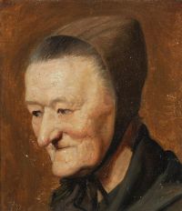 Ilsted Peter Vilhelm Portrait Of An Elderly Woman With A Bonnet 1882
