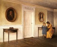 Ilsted Peter Vilhelm The Artist S Daughters At Liselund canvas print