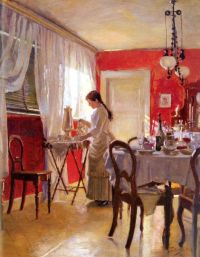 Ilsted Peter Vilhelm لوحة قماشية لغرفة الطعام عام 1887
