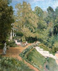 Abramtsevo 1880의 Ilya Repin 여름날