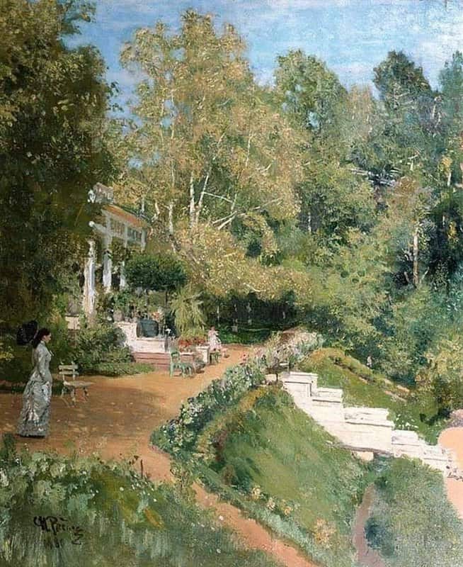 Tableaux sur toile, reproduction de Ilya Repin Summer Day In Abramtsevo 1880