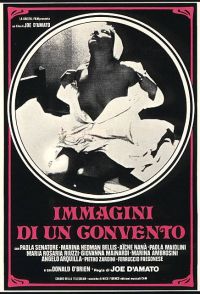Imágenes en un póster de película de convento