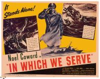 In Which We Serve 1942 Movie Poster stampa su tela
