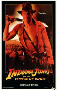 인디아나 존스와 운명의 사원 1984 영화 포스터