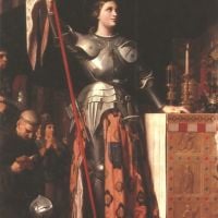 Ingres Jad Juana de Arco en la coronación de Carlos Vii en Reims