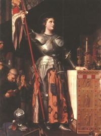 Ingres Jad Joan Of Arc, Charles Vii의 대관식에서 Reims