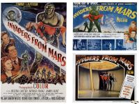 화성에서 온 침략자 1953 및 2 로비 카드 영화 포스터