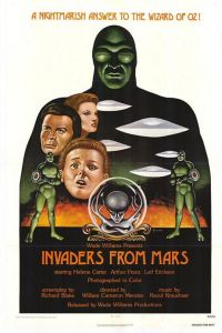 Stampa su tela del poster del film Invaders From Mars 2