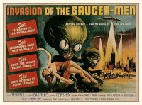 Stampa su tela Invasion Of The Saucer Men 2 Movie Poster