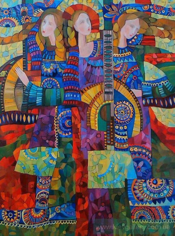 Iryna Kolesnikova In The Rhythm Of The Music 2011 canvas print