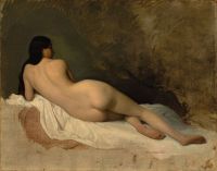 Isidore Pils Study Of A Reclining Nude C. 1841