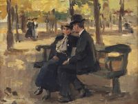 Israels Isaac An Afternoon In The Bois De Boulogne Paris