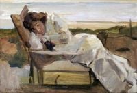 Israels Isaac An Afternoon Rest In The Dunes canvas print