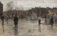 Israels Isaac At The Koningsbrug Rotterdam 1882 canvas print