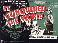 Stampa su tela con poster del film It Conquered The World 2