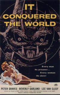 Stampa su tela con poster del film It Conquered The World