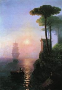 Ivan Aivazovski Nebelhafter Morgen in Italien 1864
