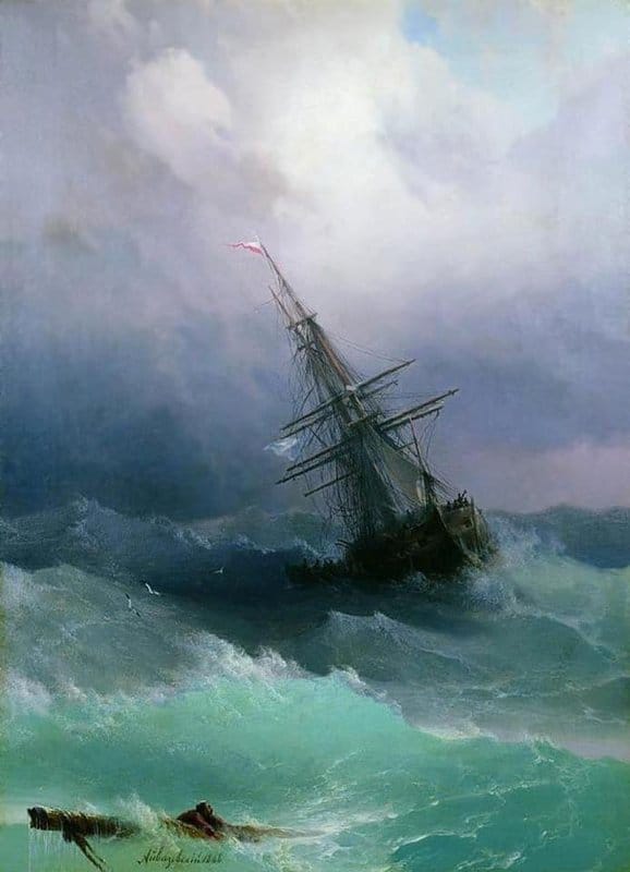 Tableaux sur toile, reproduction de Ivan Aivazovsky Storm