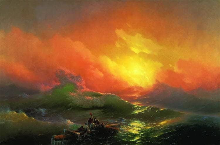 Ivan Aivazovsky The Ninth Wave 1850. canvas print