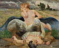 Jacek Malczewski Artist And Chimera - 1906