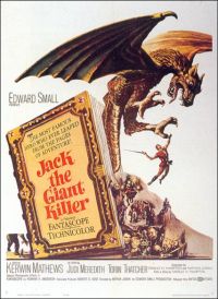 Stampa su tela del poster del film Jack The Giant Killer