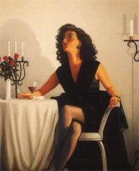 Jack Vettriano Table For One canvas print