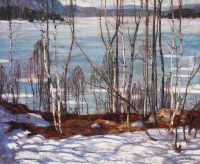 Jackson Frozen Lake Early Spring Algonquin Park 1914 canvas print