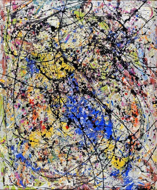 Jackson Pollock Reflection Of The Big Deeper - 1947 canvas print