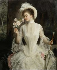 Jacquet Gustave Jean An Elegant Bouquet 1886 canvas print