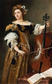 Jacquet Gustave Jean Der Cellospieler