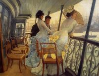 James Tissot The Gallery Of The Hms Calcutta Portsmouth C. 1876