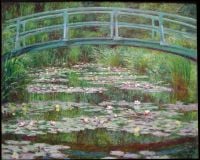 Japanische Fußgängerbrücke Claude Monet