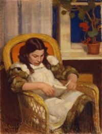 Jarnefelt Eero-Mädchen beim Lesen