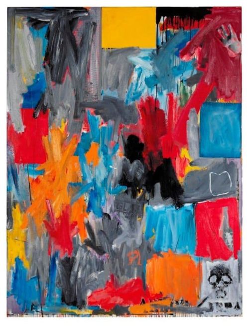 Jasper Johns Arrive - Depart 1963 64 canvas print