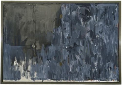 Jasper Johns In Memory Of My Feelings - Frank O Hara 1961 canvas print