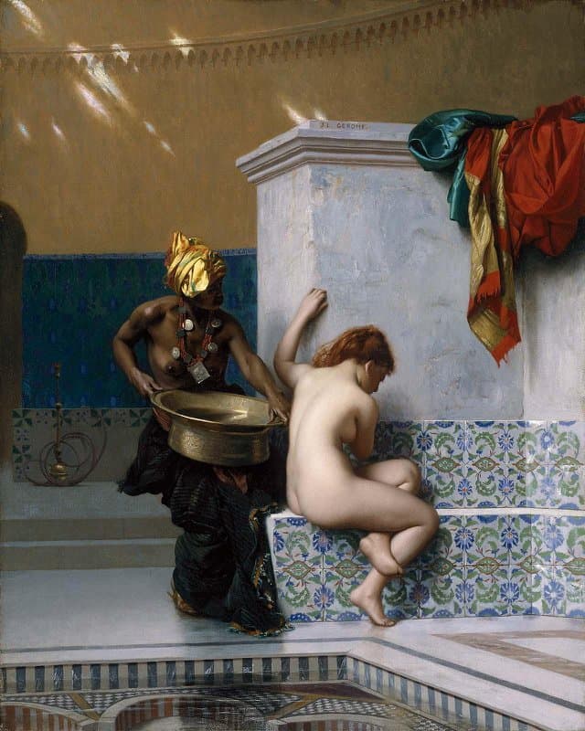 Tableaux sur toile, reproduction de Jean-leon Gerome Moorish Bath 1870