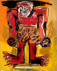 Jean Michel Basquiat Sugar Ray Robinson canvas print