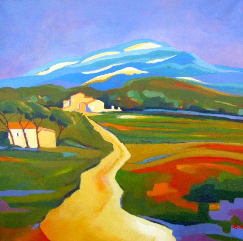 Jean-noe L Le Junter Le Pic Saint-loup Au Triadou canvas print