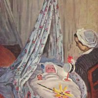 Jean Monet In The Cradle By Monet
