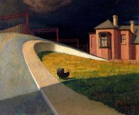 Jeffrey Smart Approaching Storm By Railway 1955