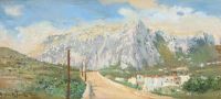 Jerichau Baumann Elisabeth A Country Road Near The Dolomites In Italy canvas print
