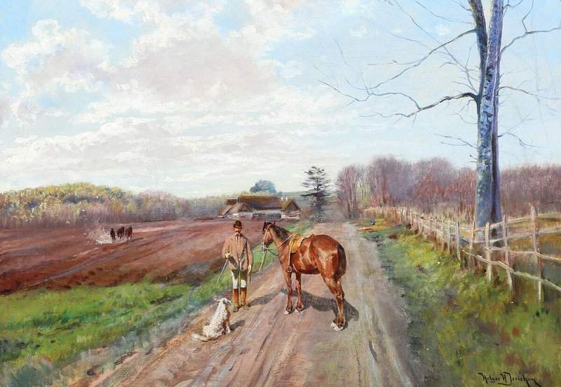 Jerichau Baumann Elisabeth Danish Spring Landscape From The Surroundings Of The Manor House Rodsteenseje canvas print