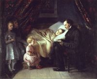 Jerichau Baumann Elisabeth Hans Christian Andersen Reading The Fairytale The Angel To The Artist S Children 1862