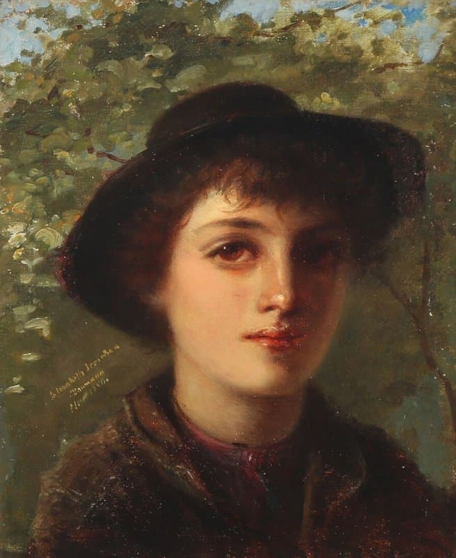Jerichau Baumann Elisabeth Portrait Of A Boy 1880 canvas print