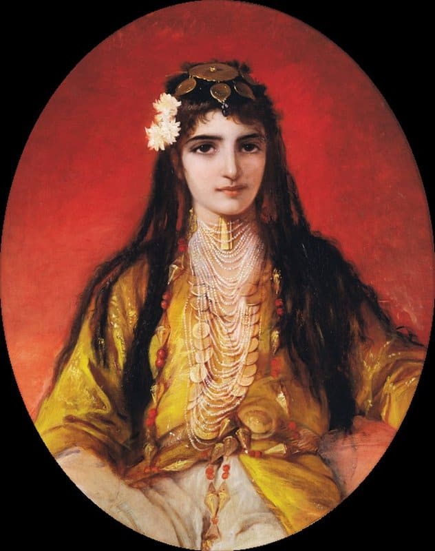Jerichau Baumann Elisabeth Zarina A Jewish Girl From Smyrna canvas print