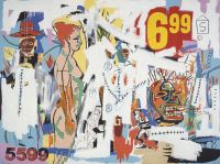 Jm Basquiat 6-99 Art Print on Canvas Art Paint